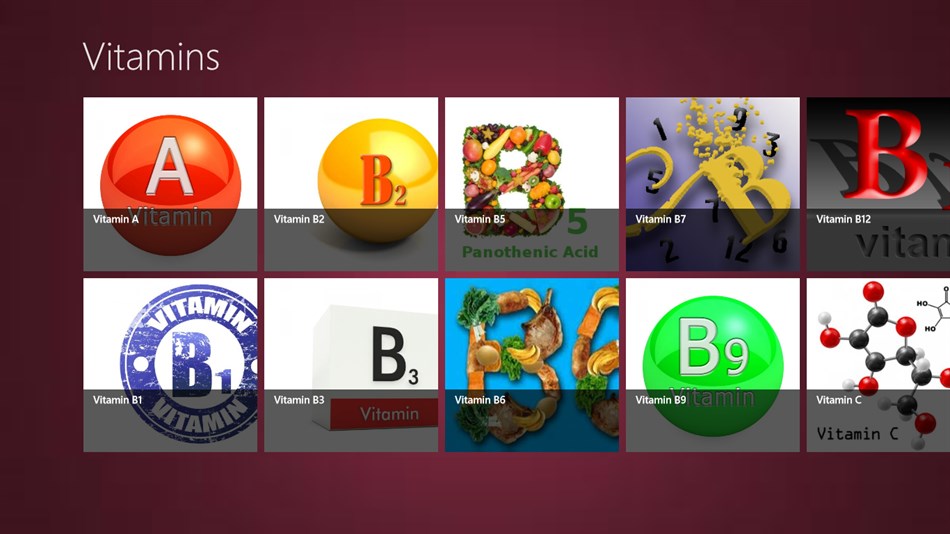 Info of Vitamins (Windows) 由: kotte venkatesh