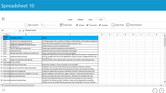 Spreadsheet 10 screenshot 7