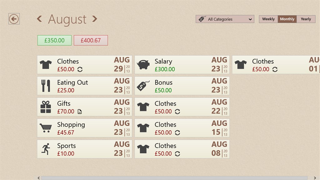 Spending Tracker &trade;_2