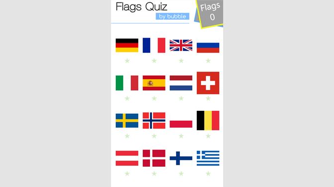 Click the 'A' Flags Quiz