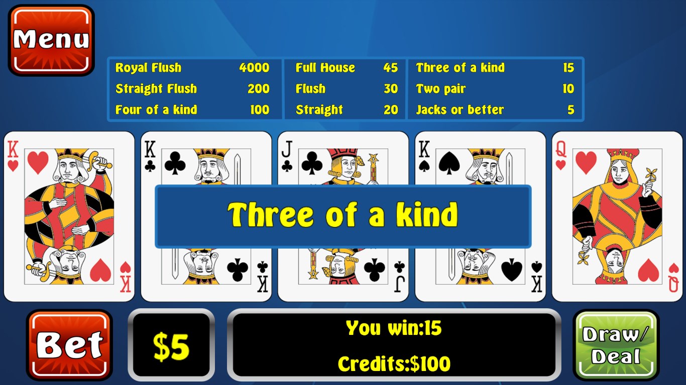 Flush Fever Video Poker online, free