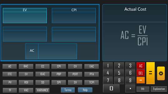 PMP Calculator screenshot 2