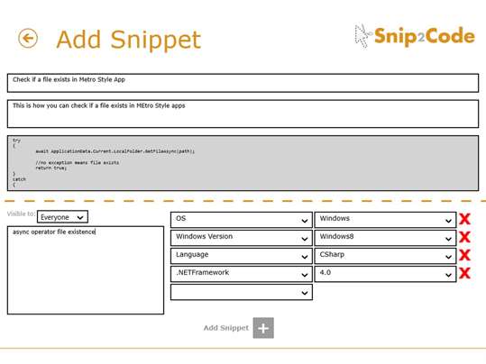 Snip2Code screenshot 1