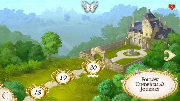 Screenshot: Follow Cinderella's Journey
