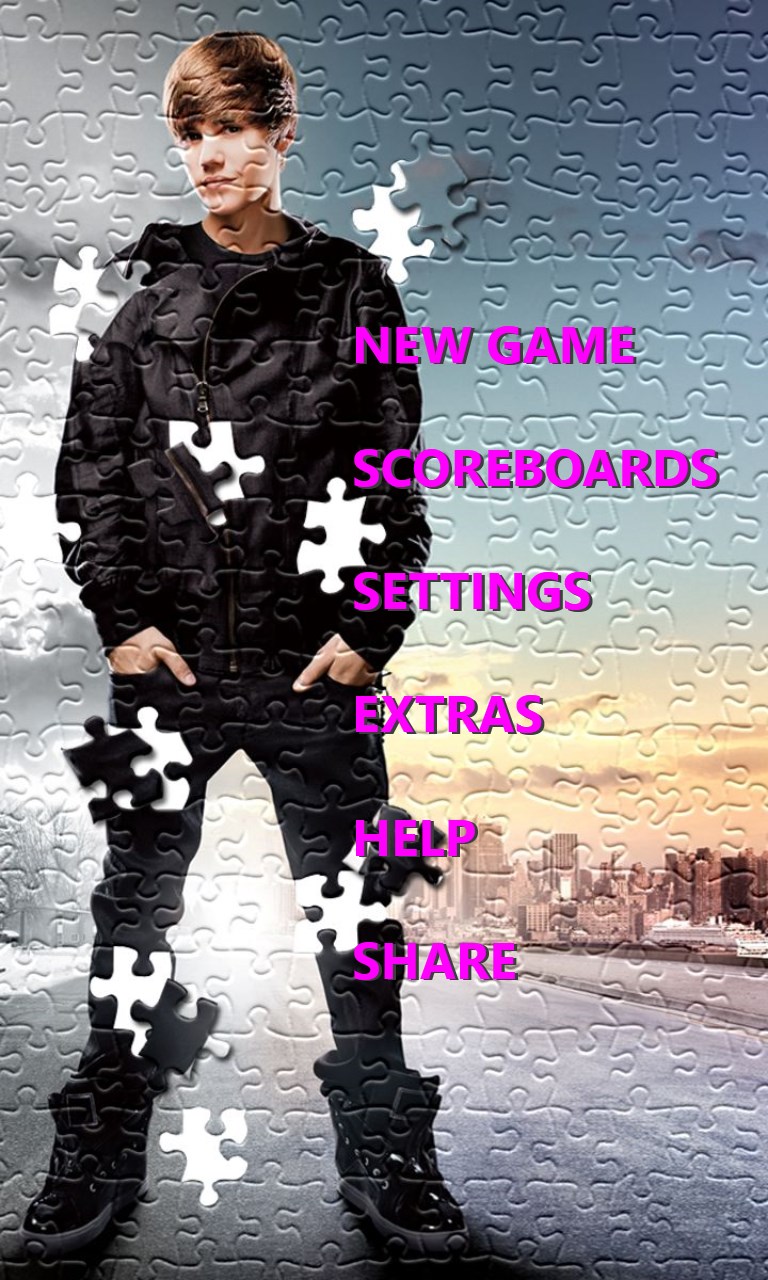 Captura de Pantalla 1 Justin Bieber Puzzle Overloaded windows
