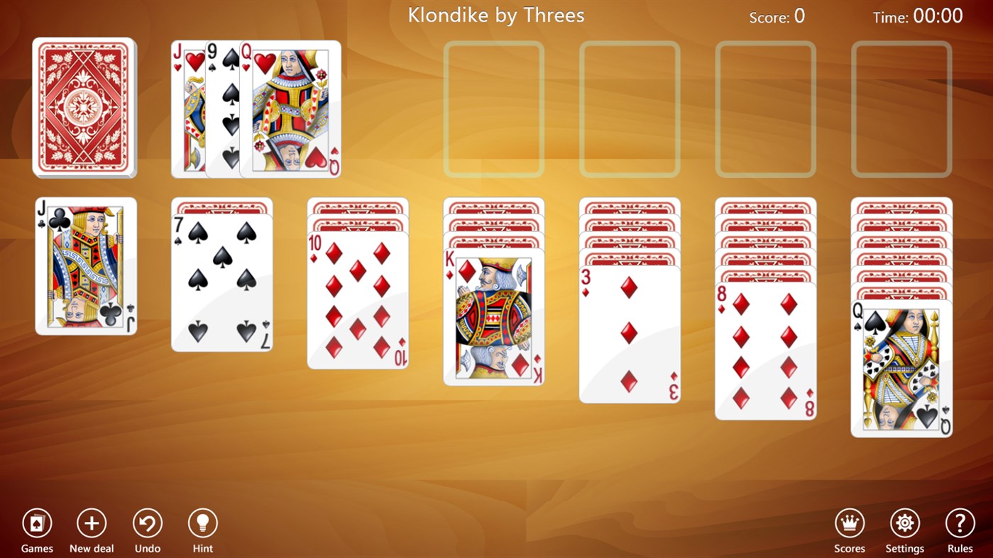 free online klondike solitaire card game