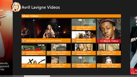 Avril Lavigne Videos Screenshots 2