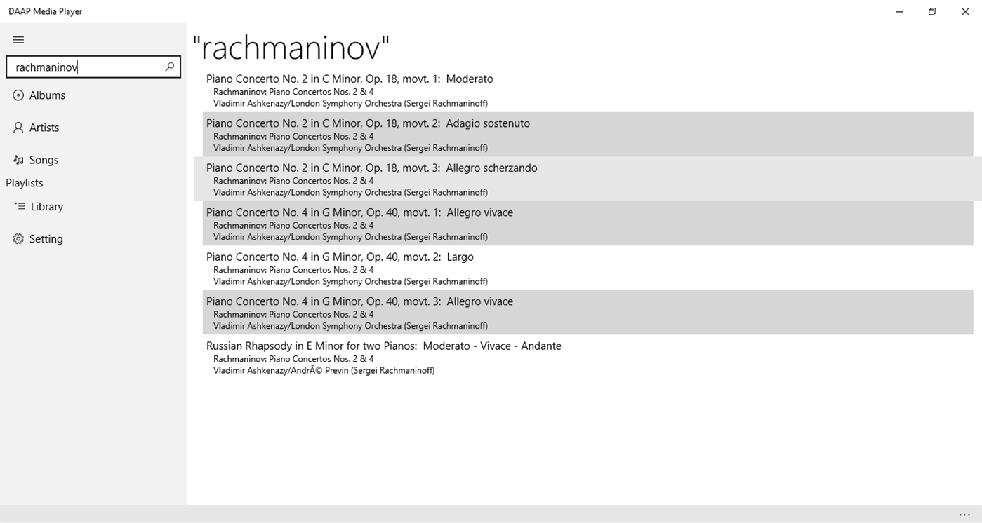 #4. DAAP Media Player (Windows) 由: Miceli Bros.