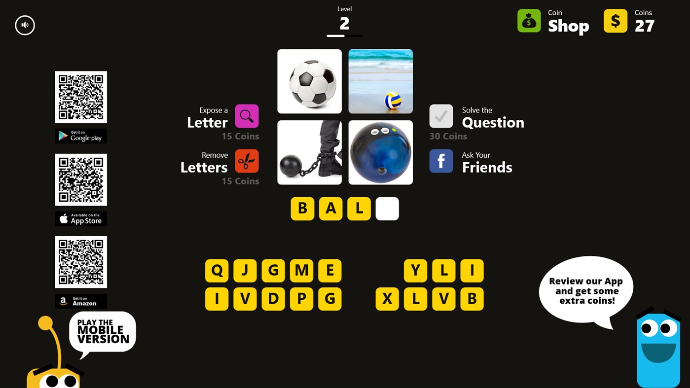 #3. Guess The Word - 4 Pics 1 Word (Windows) 由: Random Logic Games