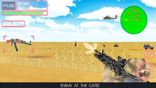 Desert Battle Shot screenshot 1