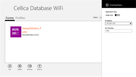 Cellica Database WiFi Screenshots 2