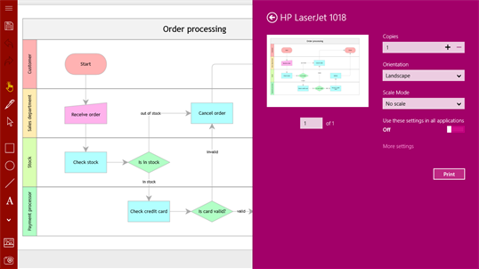 Grapholite Diagrams, Flow Charts and Floor Plans