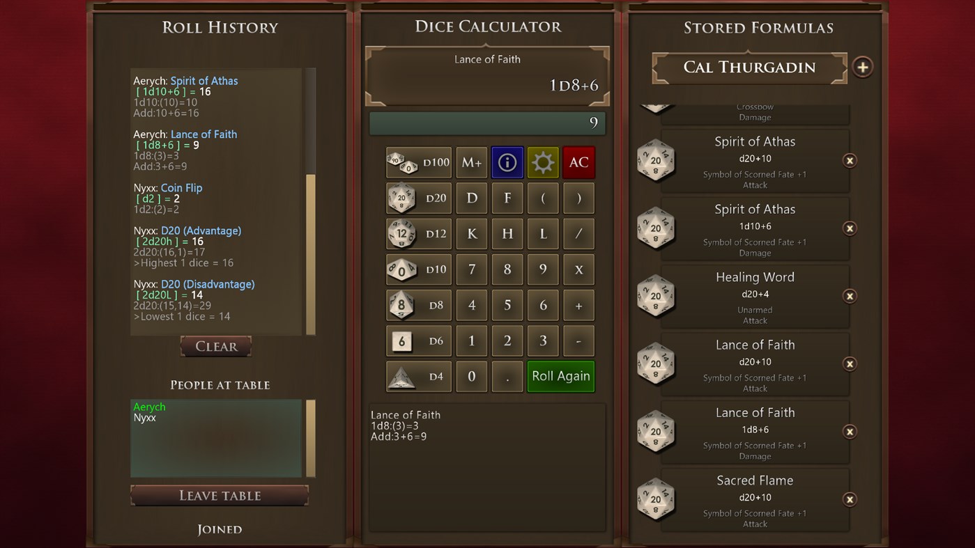 #1. Dice Calculator (Windows) Ved: DungeonZ