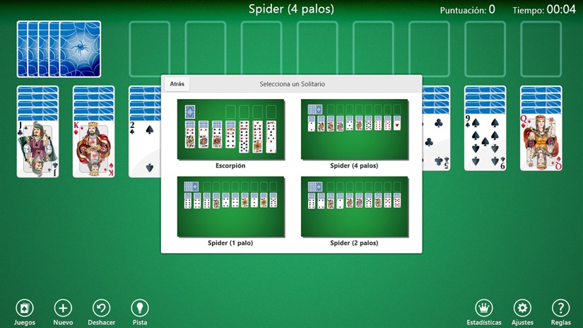 Spider Solitaire pour Windows