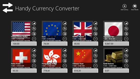 Handy Currency Converter screenshot 1