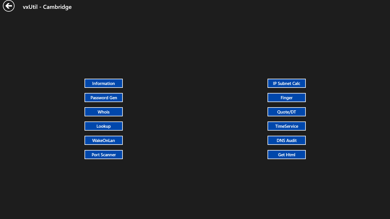 vxUtil screenshot
