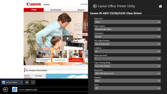 Canon Office Printer Utility screenshot 3