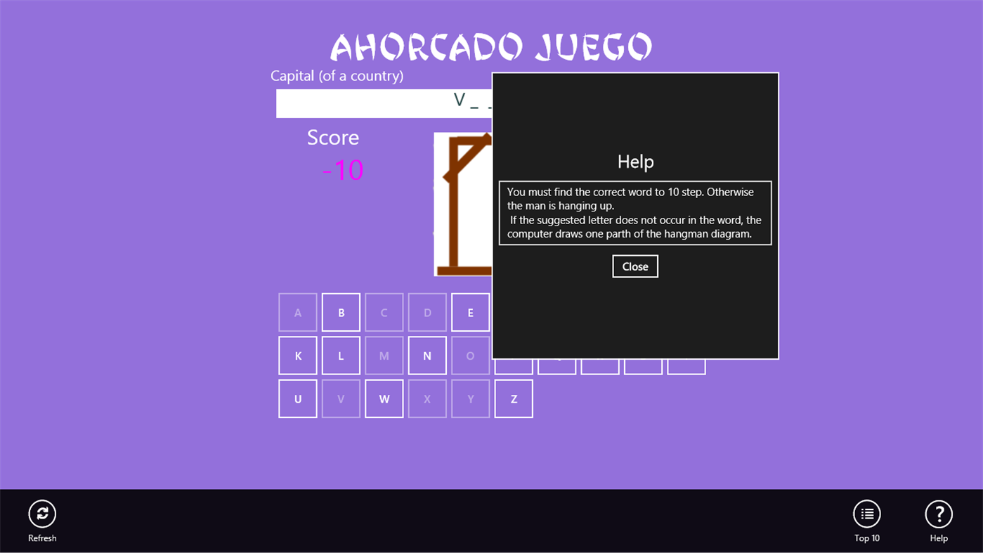 #4. Ahorcado Juego (Windows) 由: Metin Morris