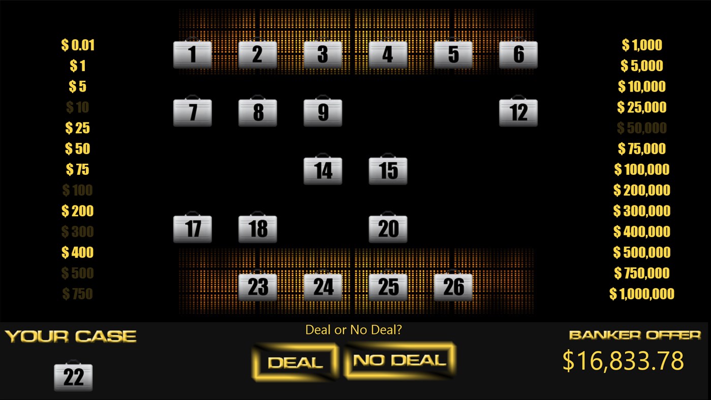 #2. DealOrNoDeal (Windows) 来自: Alfredtech