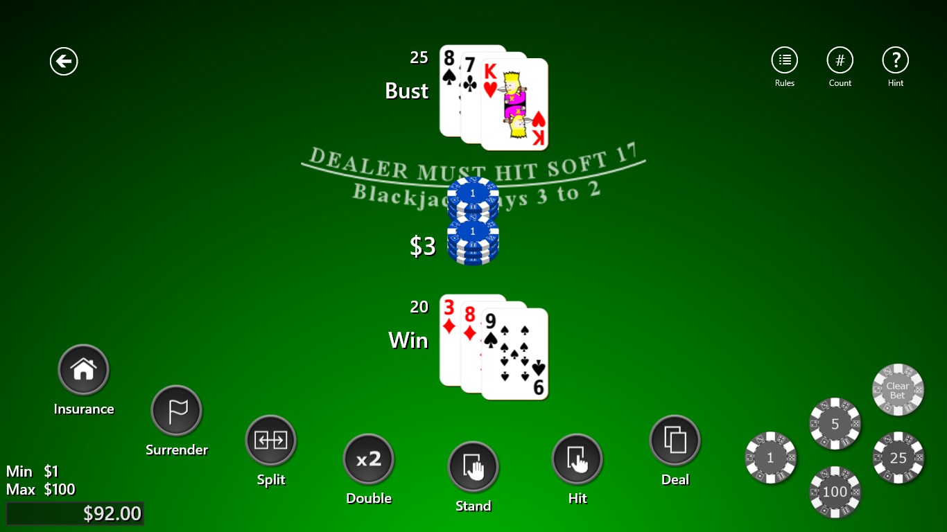 Screenshot 2 Blackjack Master 2 Free windows