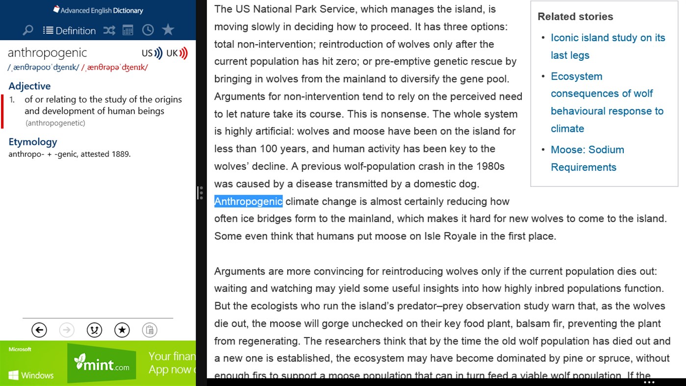 #4. Advanced English Dictionary (Windows) Με: Cosmos Chong