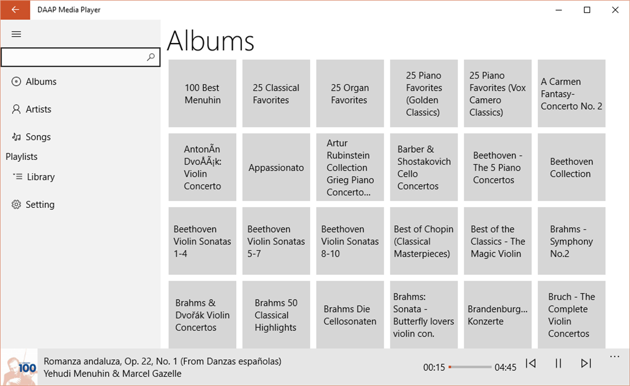 #3. DAAP Media Player (Windows) 由: Miceli Bros.