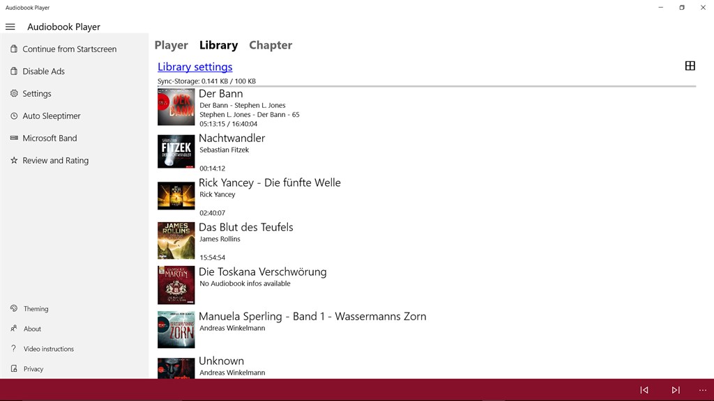 Audiobook Player – Microsoft Apps