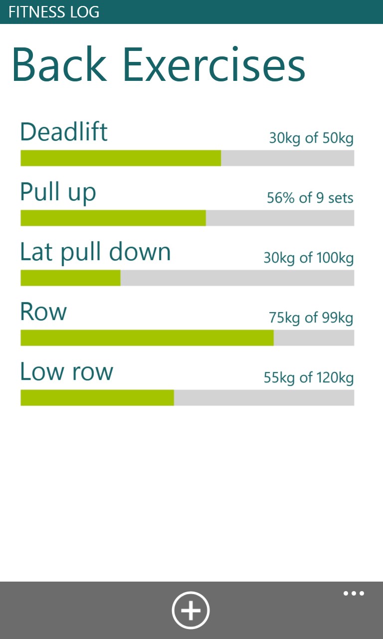 Captura de Pantalla 4 Fitness Log windows