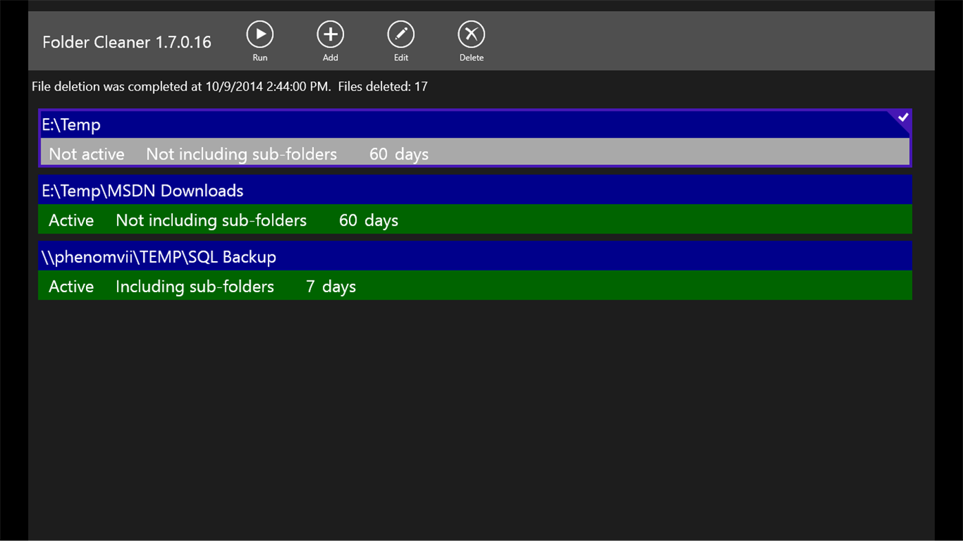 #3. Folder Cleaner (Windows) Av: Biyee SciTech Inc.