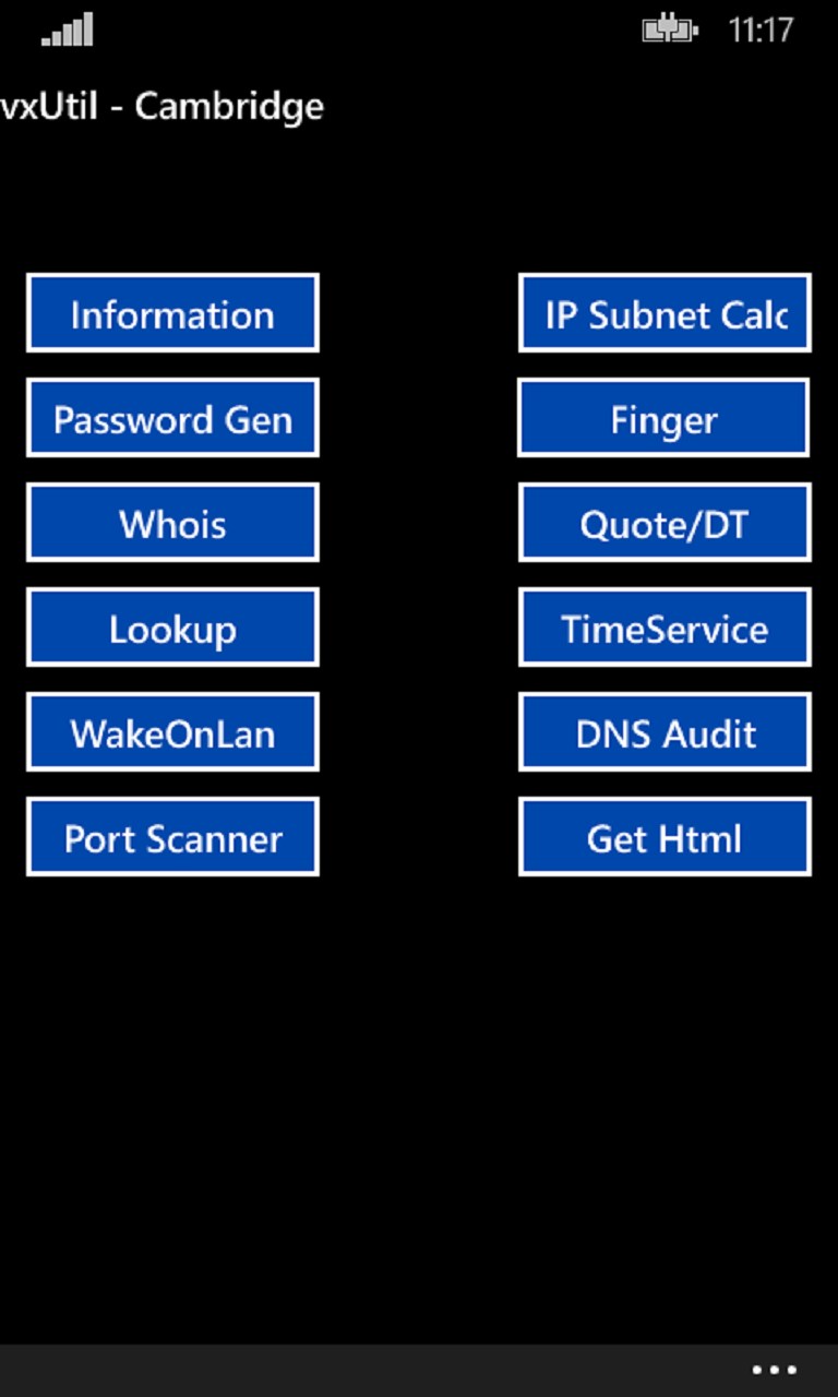 vxUtil screenshot