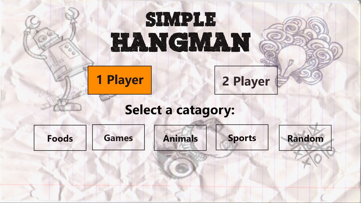#1. Simple HangMan (Windows) Bởi: LethalSkier007