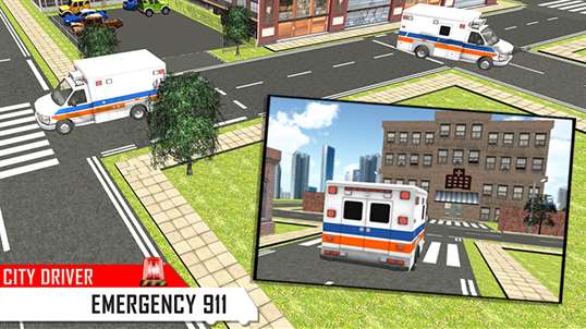Ambulance Rescue Driver 3D - Patients to Hospital screenshot 2