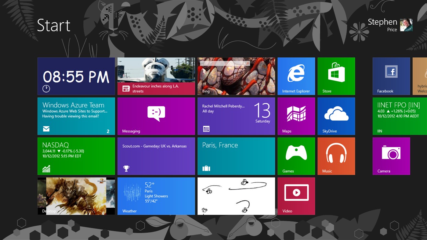 #1. Time Tile (Windows) 由: Lythix Designs