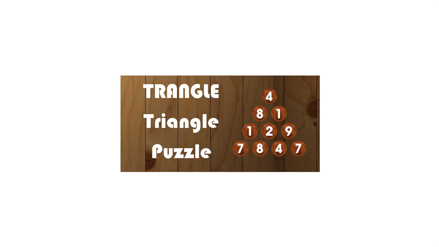 #5. Trangle Triangle Math Puzzle (Windows) 由: Blast Off Games