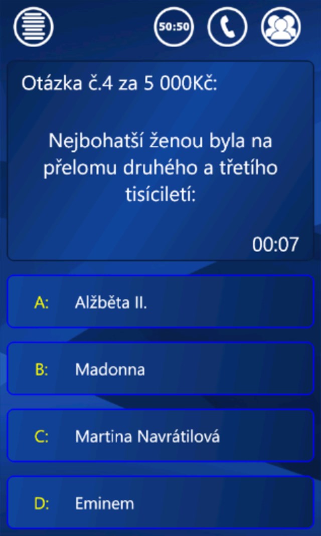 Kdo chce být milionářem? screenshot 3