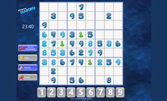 Bitwater Sudoku screenshot 1
