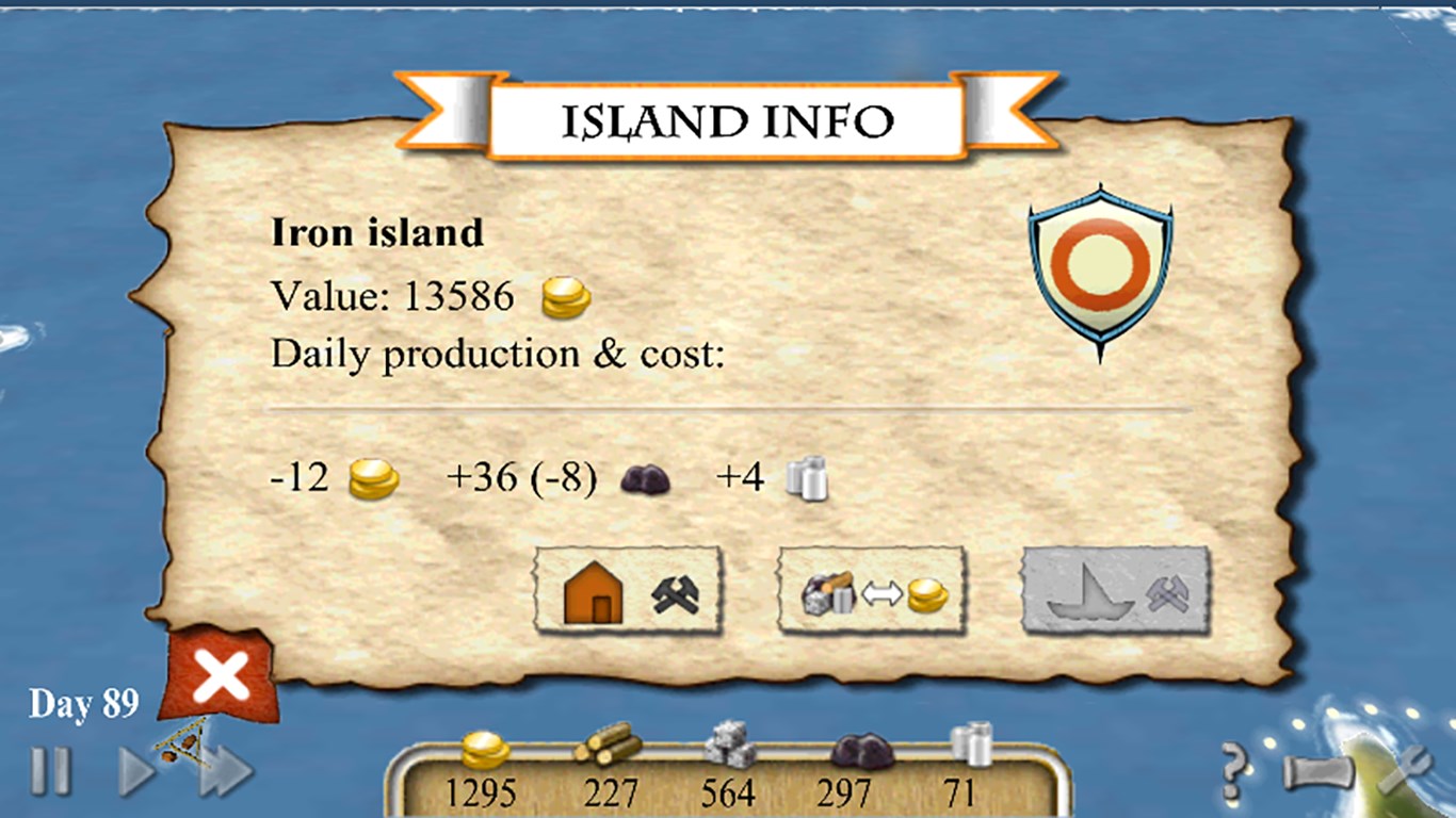 Trade with surplus resources!