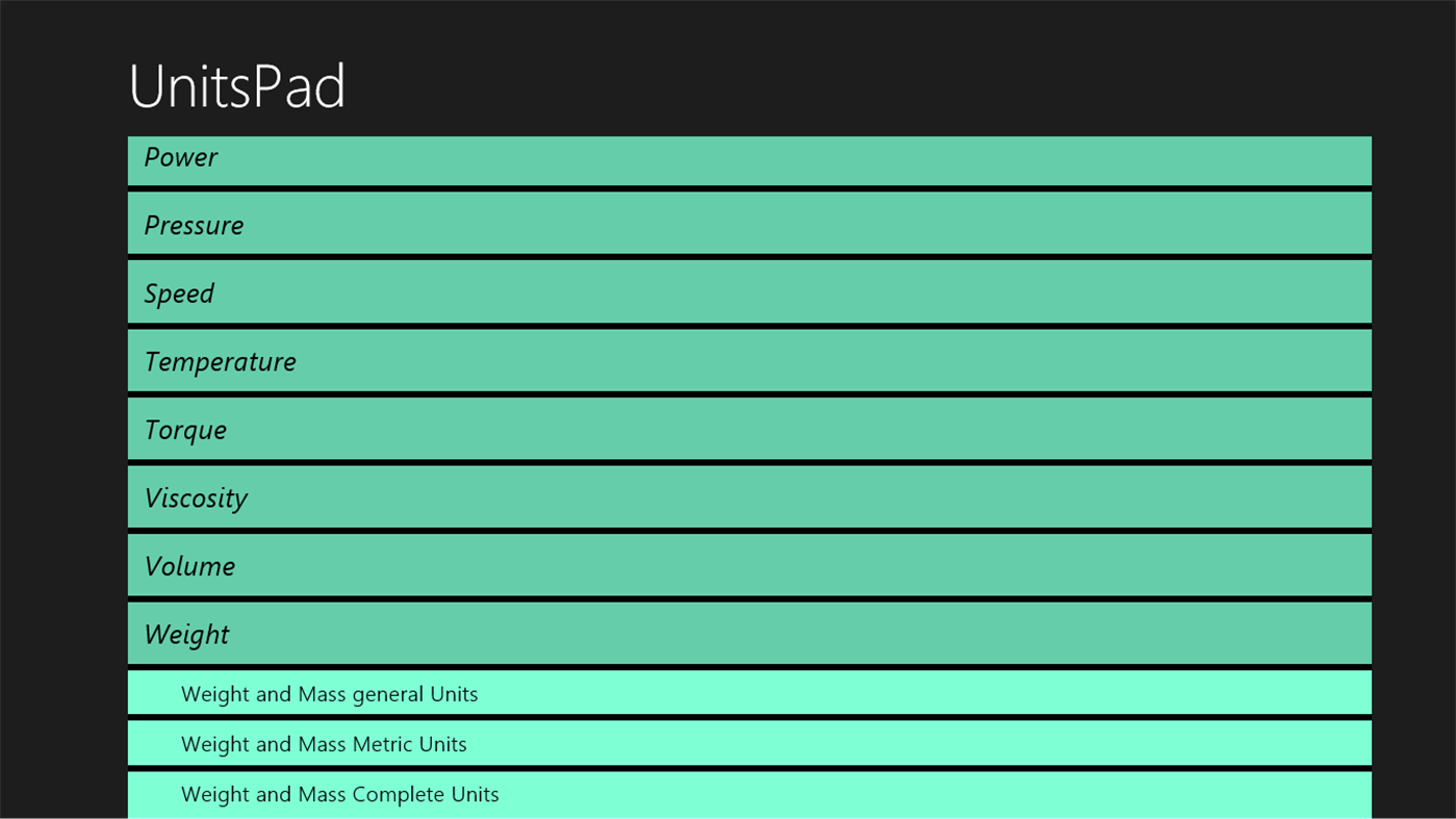#4. UnitsPad - Units Converter (Windows) di: AswinKP