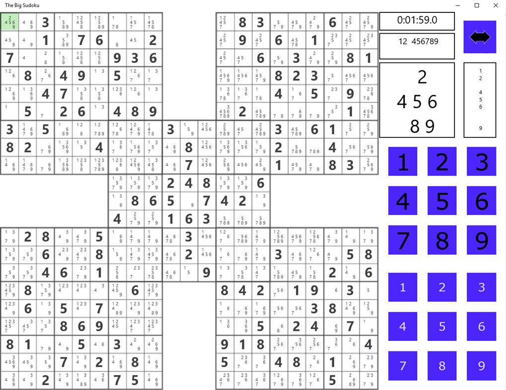 #4. The Big Sudoku (Windows) 来自: Derrick Huth