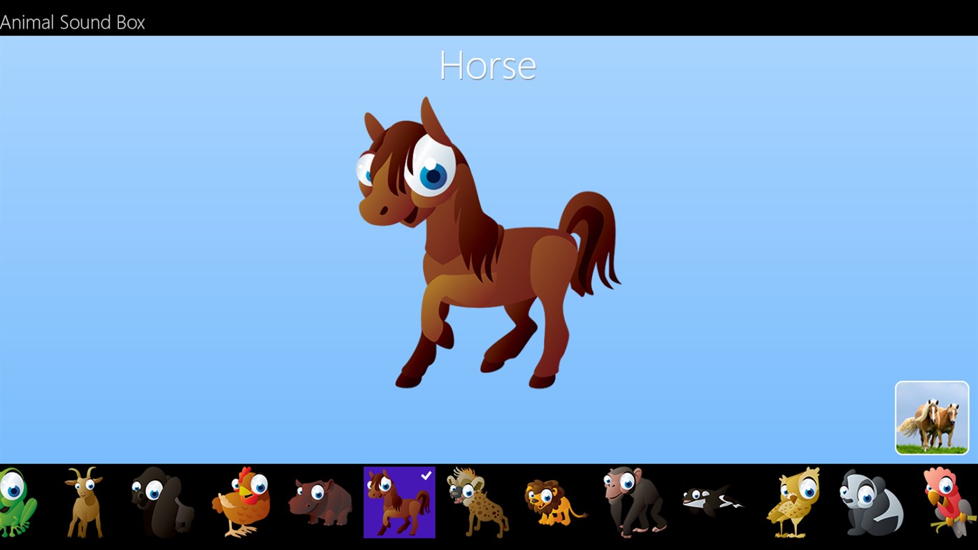 #4. Animal Sound Box (Windows) Podle: Eric LE ROY