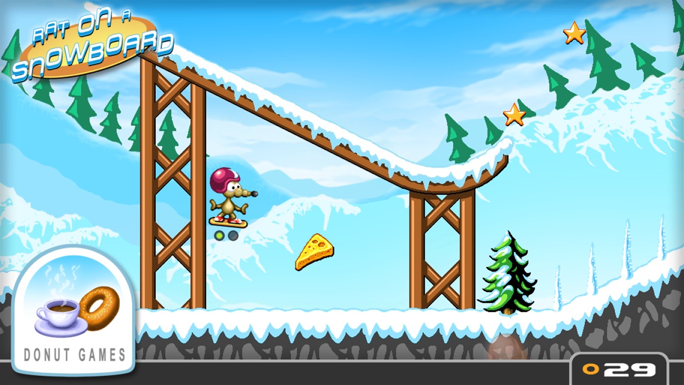 #3. Rat on a Snowboard (Windows) Av: Donut Games