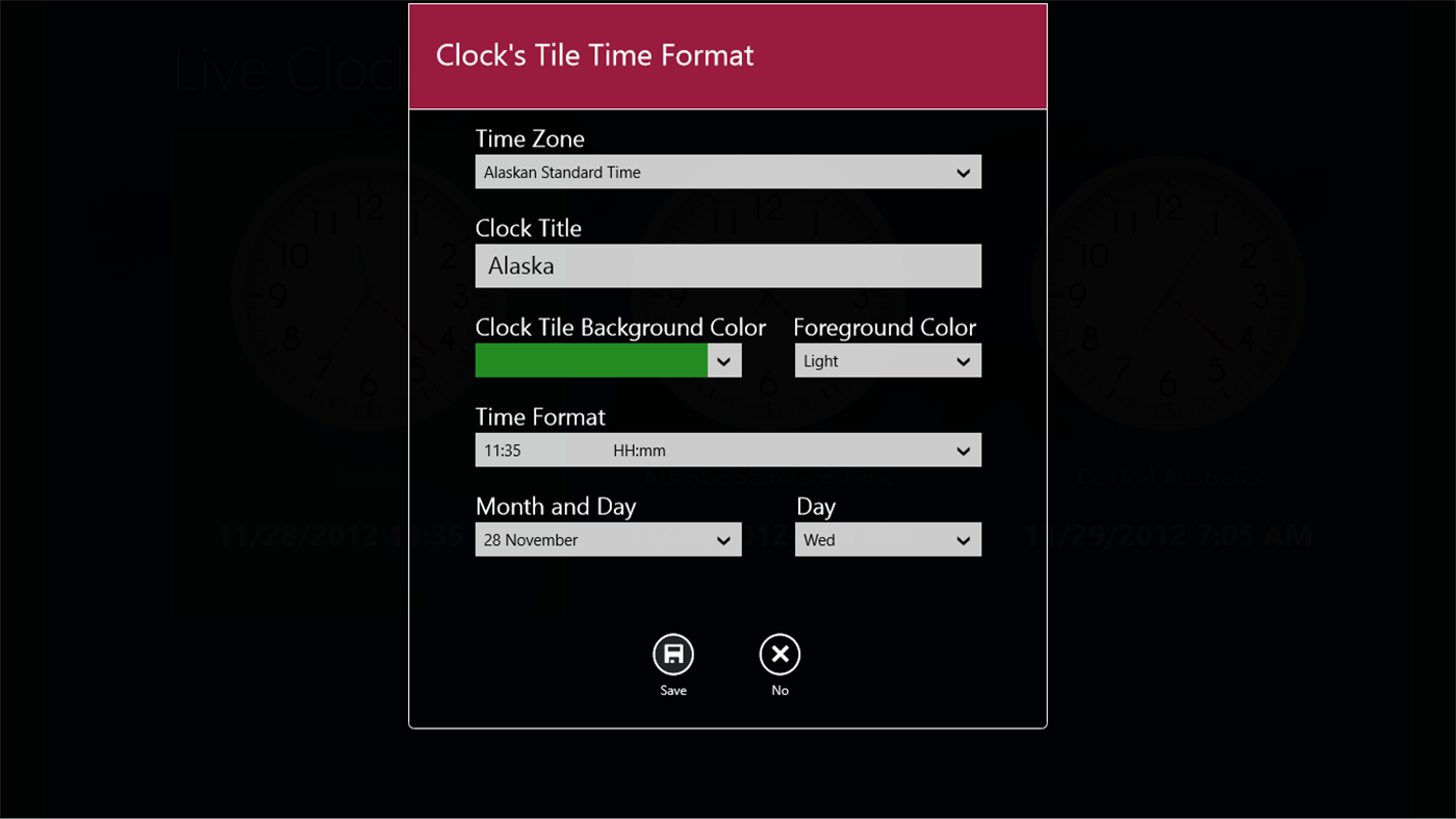 #3. Live Clock (Windows) 由: Pixolini Inc.