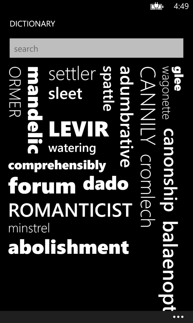 Dictionary screenshot