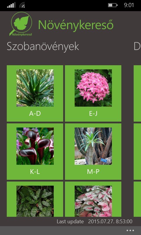 Növények betűrendben
