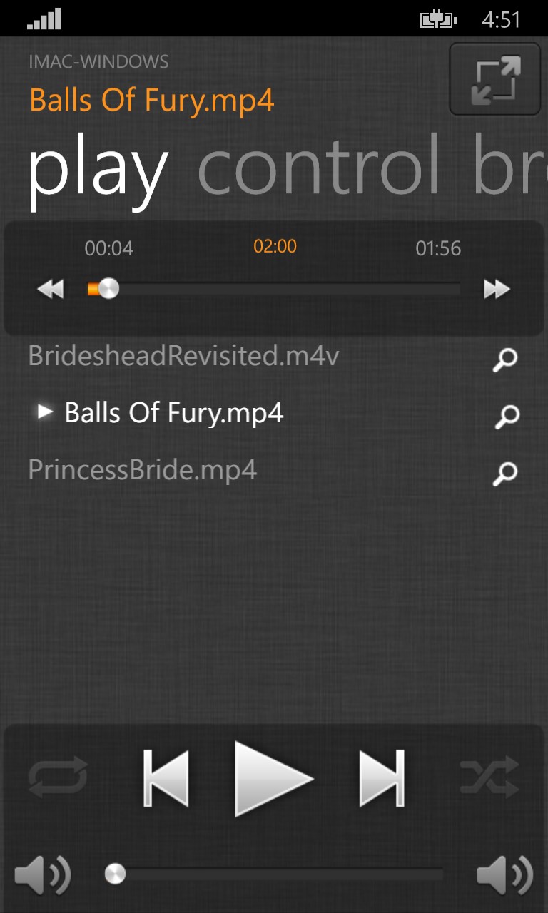 Captura de Pantalla 1 VLC Remote windows