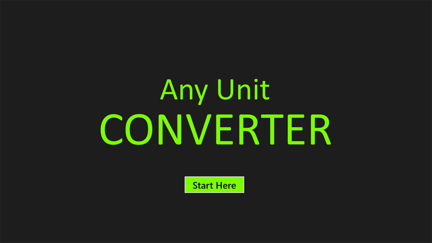 #1. Any Unit Converter (Windows) 由: Aasiq S A