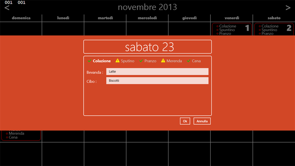 Diario alimentare - Microsoft Apps