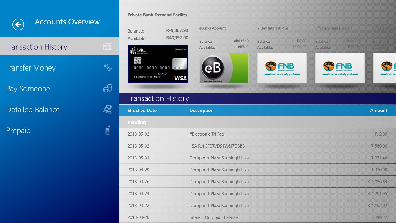 RMB Banking App screenshot
