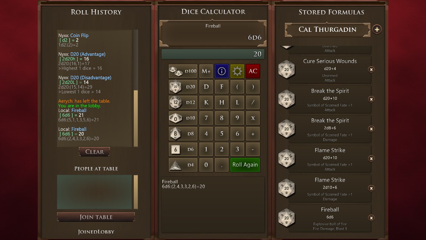 #6. Dice Calculator (Windows) Ved: DungeonZ