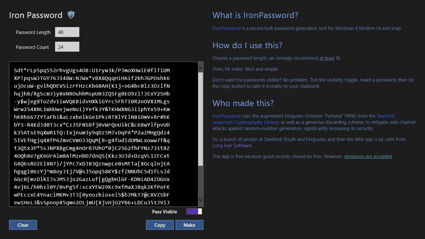#2. Iron Password (Windows) 由: Long Hair Software LLC